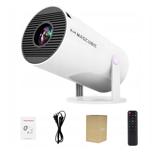 PROJEKTOR RZUTNIK HY300 PRO HD TV 130'' ANDROID WIFI PRZENOŚNY OBROTOWY